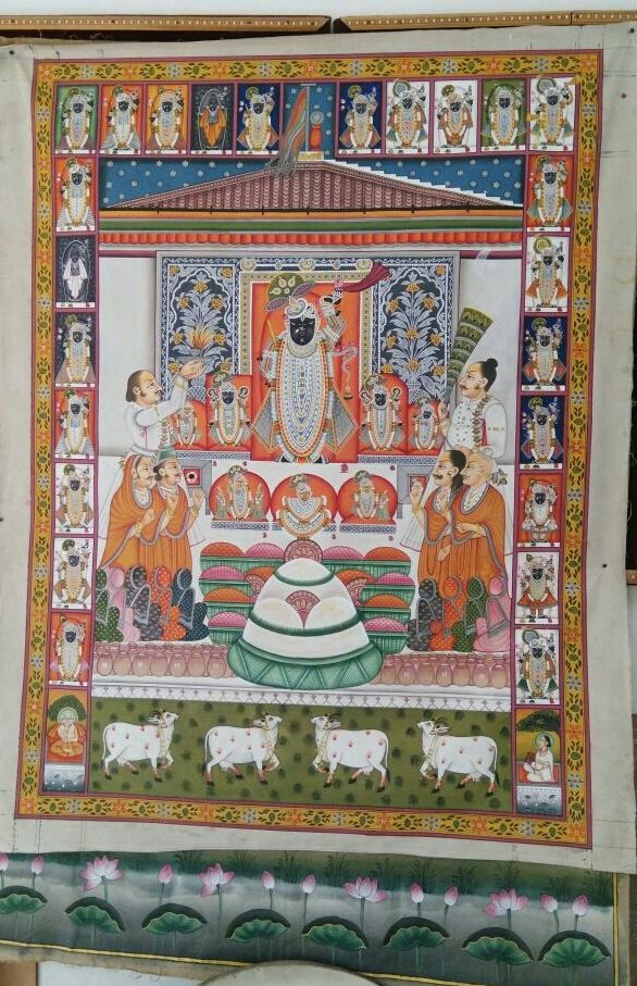 Authentic Pichwai painting in Nathdwara Rajasthan